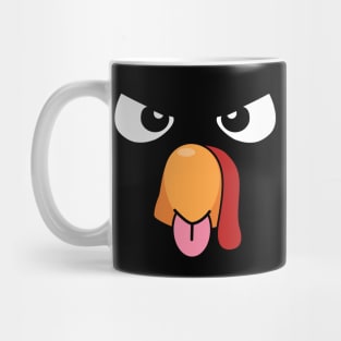 Angry Turkey Face Mug